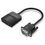 Vention ACNBB Cavo convertitore VGA maschio a HDMI femmina con audio 1080p 60Hz 15 cm Nero