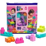 Mega Bloks Bolsa de Construcción Deluxe 80 Piezas Rosa