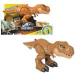 Mattel Imaginext Jurassic World Dinosauro giocattolo T-Rex Azione di combattimento