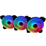 Talius Iris Spectrum ARGB Kit de 3 Ventiladores Suplementarios 120 Mm Negros Talius Iris Spectrum ARGB Kit de 3 Ventiladores Suplementarios 120 Mm Negros