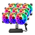 Talius Iris Spectrum ARGB Kit de Centralita + 9 Ventiladores Suplementarios 120 Mm Blancos Talius Iris Spectrum ARGB Kit de Centralita + 9 Ventiladores Suplementarios 120 Mm Blancos
