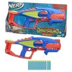 Nerf DinoSquad - Terrodak, 12 dardi Elite, design a forma di dinosauro, blaster in gommapiuma da 4 dardi per giochi all'aperto di bambini e bambine