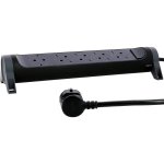 Legrand Multiprise Avec Interrupteur 5x Schuko 1,5m Noir/Gris