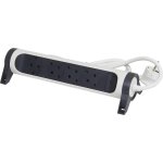 Legrand Multiprise avec Protection 4x Schuko 2P+T/USB-A/USB-C 1,5m Blanc/Noir