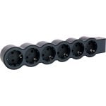 Legrand Multipresa 6x Schuko senza cavo Nero/Grigio