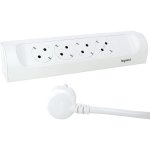 Legrand 4x multiprise Schuko en angle spécial pour cuisine 1m blanc