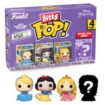Funko Bitty Pop Disney Princesses Pack 4 Cendrillon/Blanche Neige/Aurora/Figurine Mystérieuse
