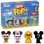 Funko Bitty Pop Disney Pack 4 Mickey Mouse/Minnie Mouse/Pluton/Figurine mystérieuse