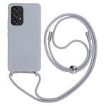 Coque semi-rigide avec collier Samsung Galaxy A53 5g 80cm Violet