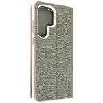 Coque pour Samsung Galaxy S23 Ultra Porte-Carte et Support Vidéo Argent / Or