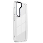 Coque Rigide pour Samsung S23 Coins Renforcés, 0,3mm Transparent / Bleu