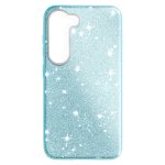 Coque Glitter pour Samsung Galaxy S23 Plus Détachable Bleu
