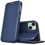Coole Eleganz Blaue Flip-Cover-Hülle für iPhone 15 Plus