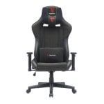 Sedia da gaming Tempest Bigboy extra large in tessuto traspirante nero