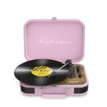 Tocadiscos Prixton VC600 Bluetooth 6W RMS Tracción Correa USB MicroSD Rosa