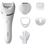 Epilierer Philips Series 8000 BRE715/00 Kabellos 2 Stufen 4 Aufsätze Wet & Dry