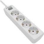 Philips SPN1142WA/10 Multipresa con interruttore 4 prese 2 m Bianco