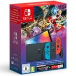 Nintendo Console Switch - Modello OLED, bundle Mario Kart 8 (include il codice download di Mario Kart 8 Deluxe + 3 mesi di Switch Online)