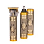 Máquina de Cortar Cabelo Multifunções Klack 3 em 1 Sem Fios USB-C 90min 3 Pentes