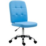 Vinsetto Silla de Oficina sin Brazos Azul Vinsetto Silla de Oficina sin Brazos Azul