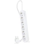 Nanocable Regleta de Enchufes con 6 Tomas Tipo F 1.4m Blanco Nanocable Regleta de Enchufes con 6 Tomas Tipo F 1.4m Blanco
