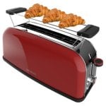 Grille-pain Cecotec Toastin' time 850 Red Long ranure large inox 2 tranches 850W