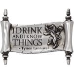 Nemesis Now Game of Thrones Magnet Ich trinke und ich weiß Dinge