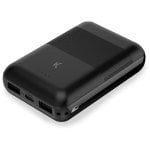 Mini Power Bank Ksix 10.000 mAh Nero