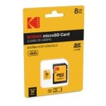 Scheda di memoria Micro SDHC Kodak Extra Performance da 8 GB Classe 10 con adattatore