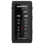 Daewoo DW1109 Radio Portátil Mini Negra