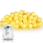 Guirlande lumineuse à piles Aigostar, 100 LED blanc chaud, 8 modes d'éclairage, 10 m