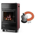 Fornello Orbegozo HBF 95 Fiamma Blu 3500 W + Kit Regolatore Gas HJM + Tubo Flessibile 35 cm