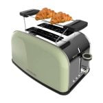Cecotec Toastin' time 850 Green Toaster 2 kurze Scheiben und Unterstützung für Brötchen 850 W in Grün