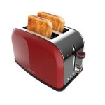 Tostadora Cecotec Toastin' Time 850 Red Lite acero 850W doble ranura ancha roja