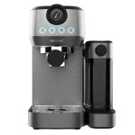 Caffettiera semiautomatica Cecotec Power Espresso 20 Steel Pro Latte con serbatoio del latte da 20 bar