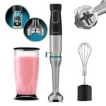 Licuadora Cecotec Katana 15 Cream B 1500W 4 Lames Titanium Noir Pie XL Turbo