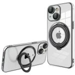 Capa magnética legal com anel para cargas tipo MagSafe preta para iPhone 14 Plus Capa magnética legal com anel para cargas tipo MagSafe preta para iPhone 14 Plus