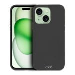 Coole schwarze, biologisch abbaubare Öko-Hülle für das iPhone 15 Plus
