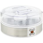 Homcom Yogurtera 20w 1,26l Con 7 Tarros De Cristal De 180 Ml 24x24x13 Cm Blanco Homcom Yogurtera 20w 1,26l Con 7 Tarros De Cristal De 180 Ml 24x24x13 Cm Blanco