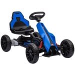Carro elétrico Homcom Go Kart para crianças de 3 a 8 anos 100x58x58,5 cm azul