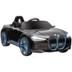 Homcom Coche Eléctrico Para Niños 37-72 Meses Con Música Mp3 115x67x45 Cm Negro