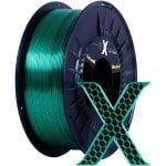 X Filament Filamento PLA Efecto SEDA Impresora 3D 1,75mm 1Kg Dark Green