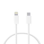 Contact Câble de charge et de données USB-C vers Lightning 27 W Alimentation Charge rapide 1 m Blanc