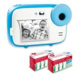 Cámara Instantánea Agfaphoto Realikids Flash Filtros Selfie LCD Azul