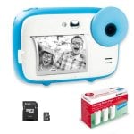 Agfa Photo Pack Realikids Instant CAM Blu + SD 32 GB + 3 rotoli extra di carta termica ATP3WH
