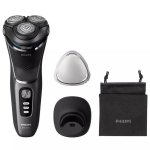 Máquina de Barbear Facial Philips Shaver 3000 Series S3343/13 Recarregável 60min Seco e Molhado 3 Cabeças Flexíveis Carga Rápida