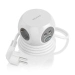 Multiprise Aisens ASPS-2A2C04-W 3 prises 2 USB-C 2 USB-A avec protection interrupteur 1,4 m blanc