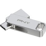 PNY DUO LINK Unidad Flash USB-A/USB-C 128GB Acero Inoxidable PNY DUO LINK Unidad Flash USB-A/USB-C 128GB Acero Inoxidable