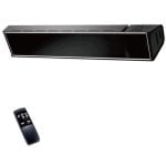 Chauffage en verre fritté noir avec infrarouge et Wifi 2000W noir