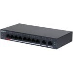 Switch Cloud Dahua DH-CS4010-8ET-110 con 8 porte PoE Nero